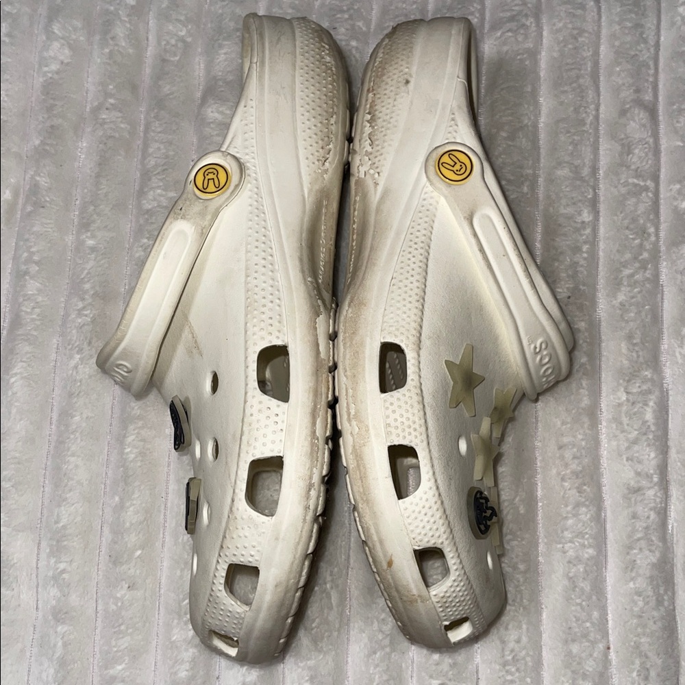 CROCS x Bad Bunny White Clogs Shoes | Size 11 Men - Picture 2 of 6